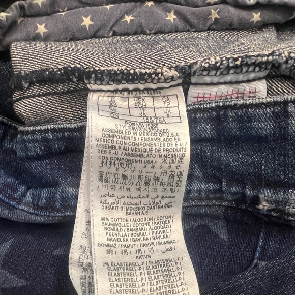 Vintage [GUESS] Americana Studded Denim | Asymmetrical USA Blue Jean Jacket | XS - Picture 12 of 16